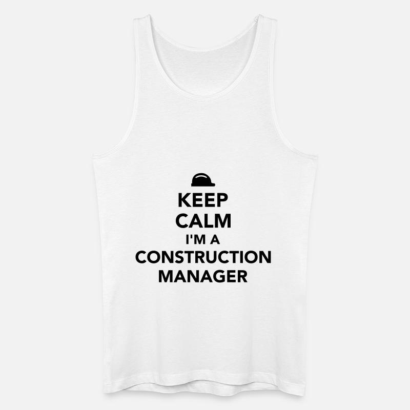 Bauleiter - Männer Bio Tank Top - Weiß