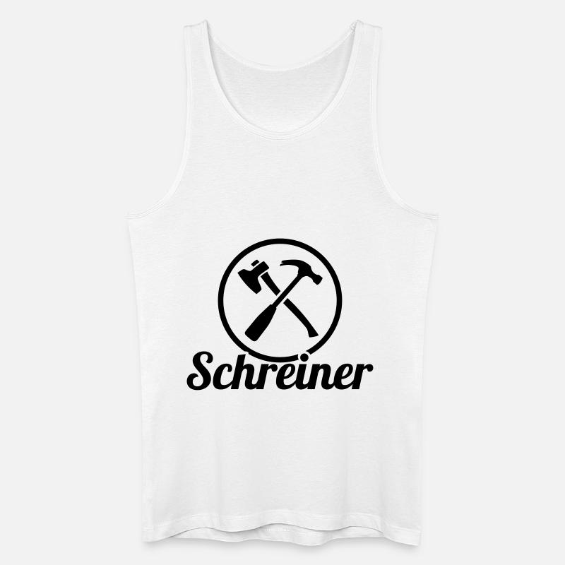 Schreiner - Männer Bio Tank Top - Weiß
