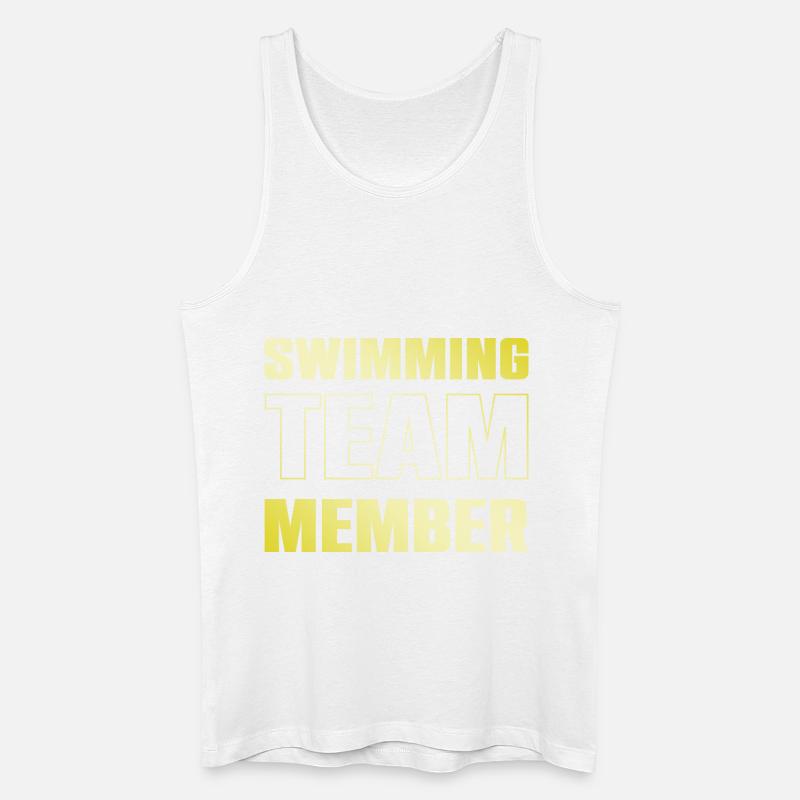 Schwimmen Team - Männer Bio Tank Top - Weiß