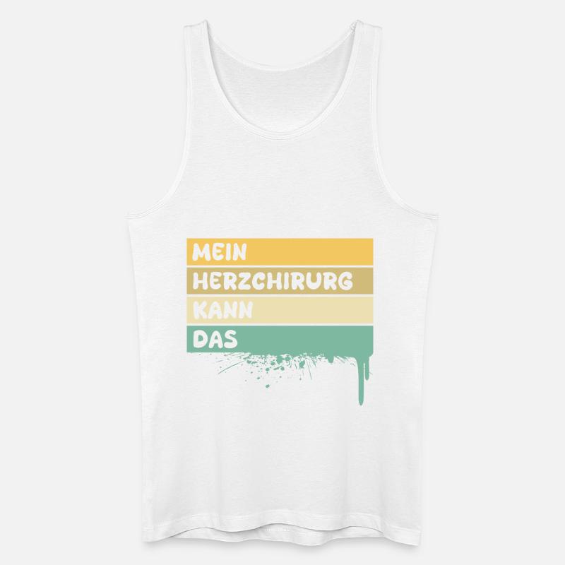 Herzchirurg - Männer Bio Tank Top - Weiß