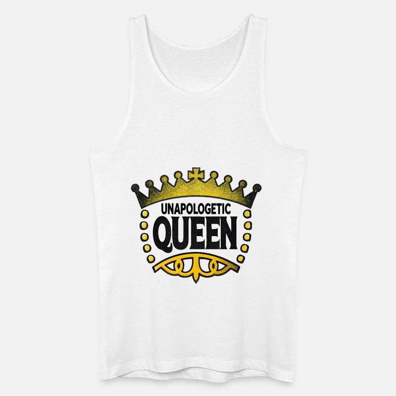 Unapologetic Queen - Men’s Organic Tank Top - white