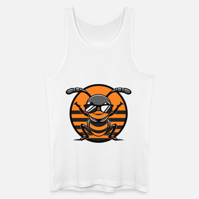 Ameise Cool Comic - Männer Bio Tank Top - Weiß