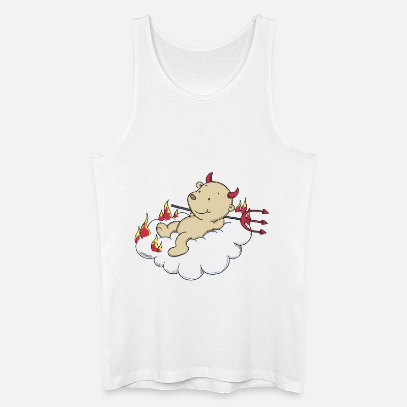 Engel_Teufel03 - Männer Bio Tank Top - Weiß