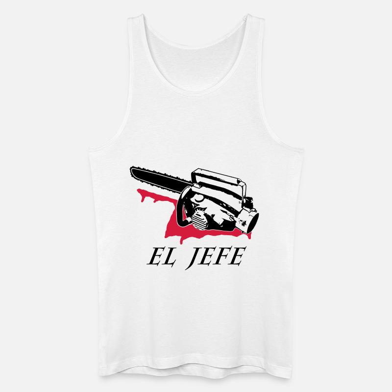 el jefe - Männer Bio Tank Top - Weiß