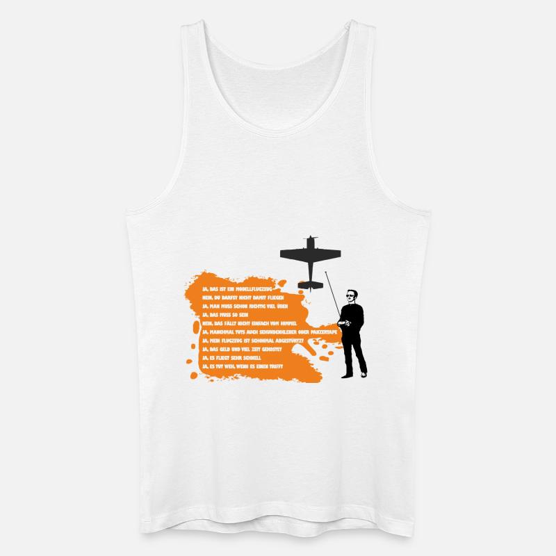 faq modellflug - Männer Bio Tank Top - Weiß