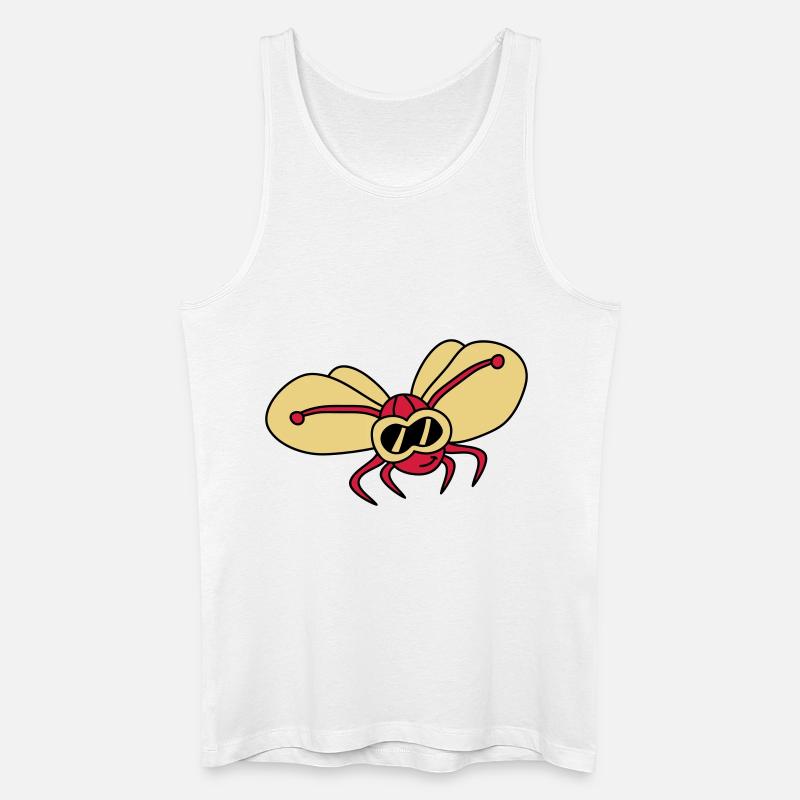 butterfly_pilot_3c - Männer Bio Tank Top - Weiß