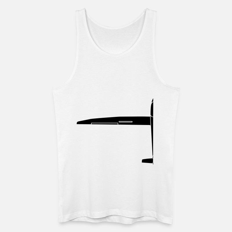 segelflugzeug glider - Männer Bio Tank Top - Weiß