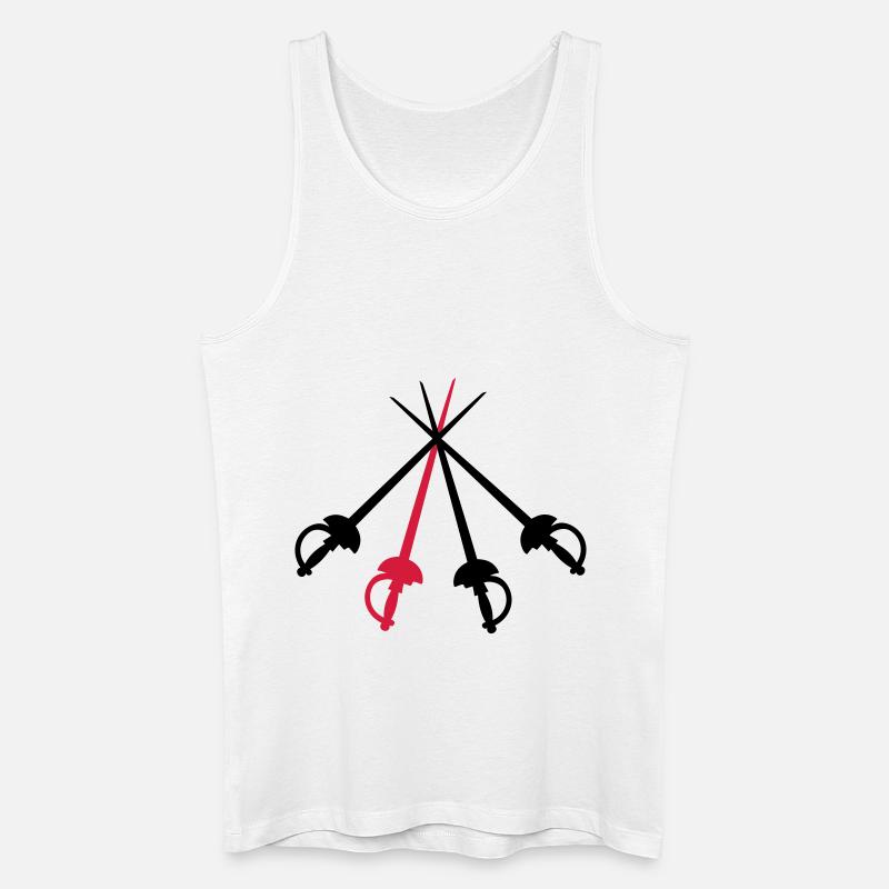 musketeers - Männer Bio Tank Top - Weiß