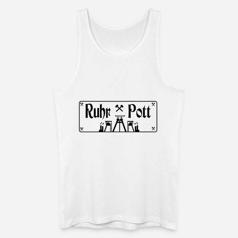 Ruhrpott - Männer Bio Tank Top - Weiß