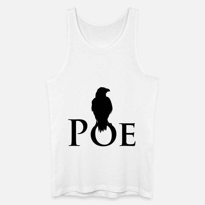 Poe Rabe - Männer Bio Tank Top - Weiß