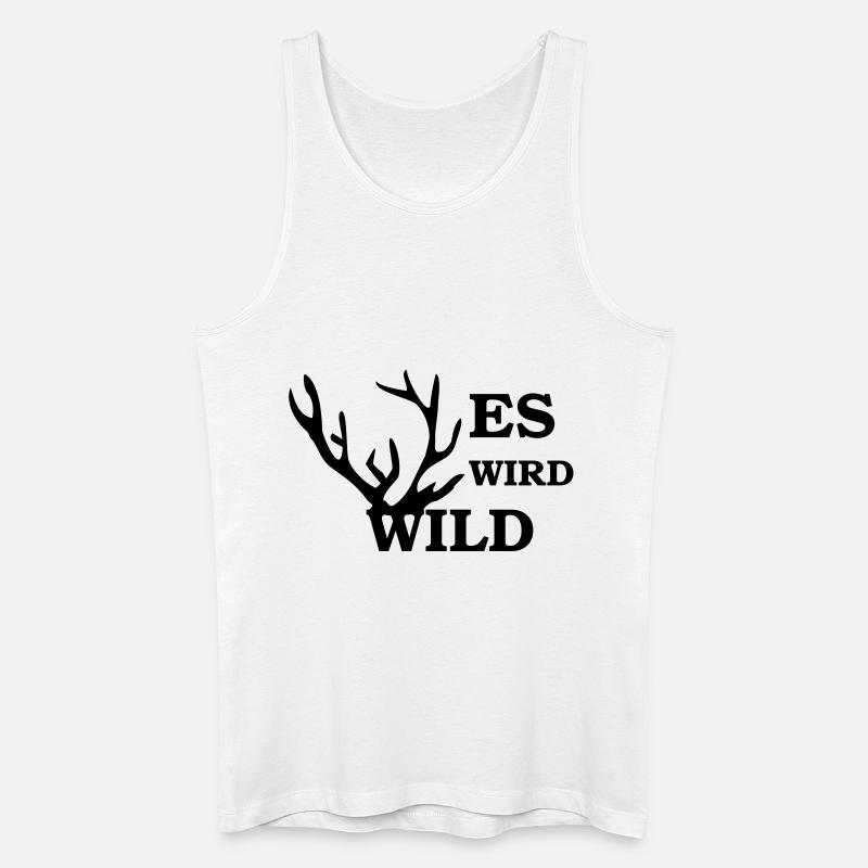 es wird wild - Men’s Organic Tank Top - white