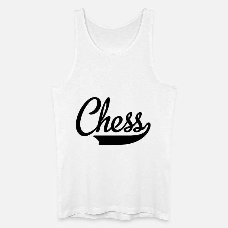 Schach - Männer Bio Tank Top - Weiß
