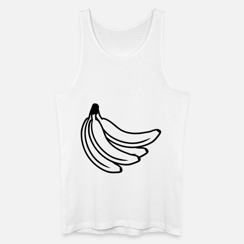Bananas Bunch - Männer Bio Tank Top - Weiß