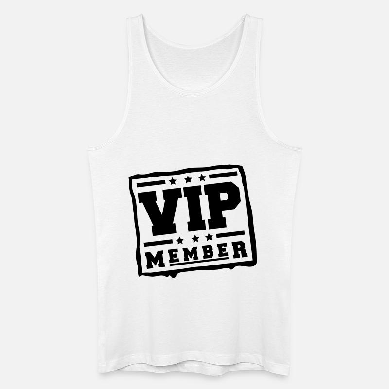 vip_member_bv1 - Männer Bio Tank Top - Weiß