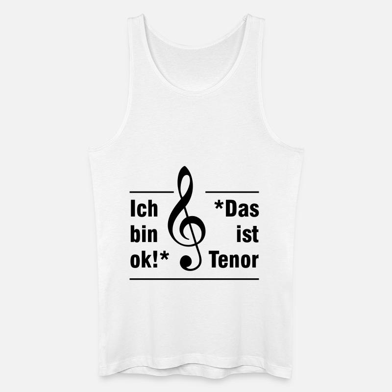 Tenor - Männer Bio Tank Top - Weiß