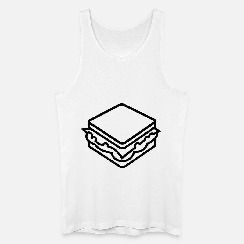 Sandwich - Männer Bio Tank Top - Weiß