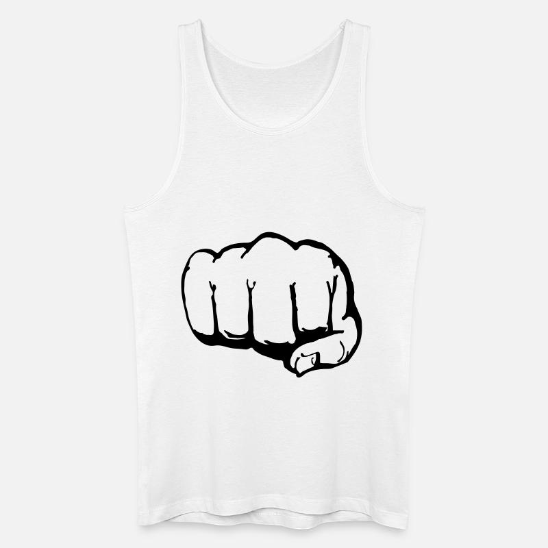 Faust (1c) - Männer Bio Tank Top - Weiß