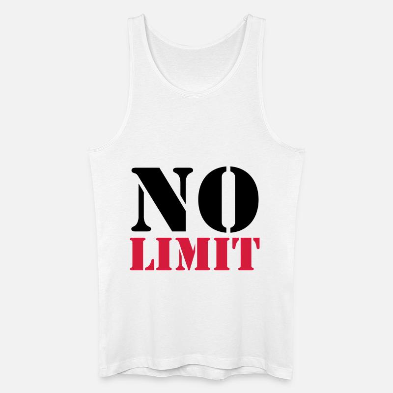 No Limit - Männer Bio Tank Top - Weiß