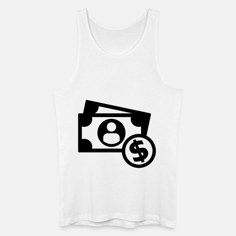Geld - Männer Bio Tank Top - Weiß