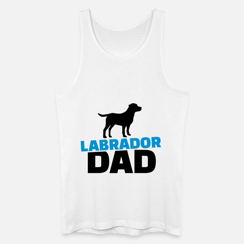 Labrador - Männer Bio Tank Top - Weiß