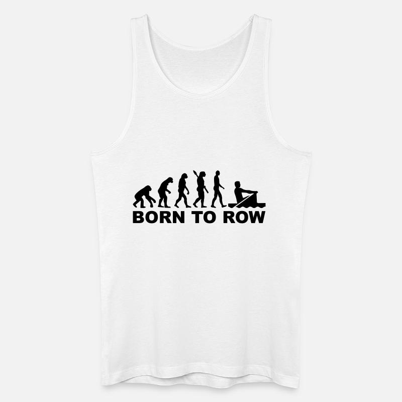 Évolution Aviron - Débardeur bio Homme - blanc