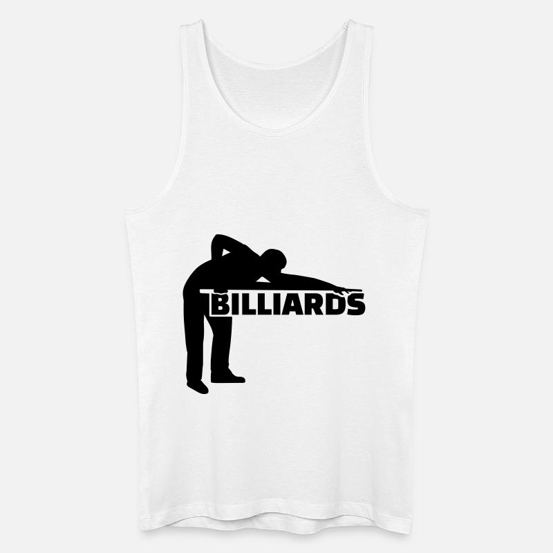 Billard - Männer Bio Tank Top - Weiß