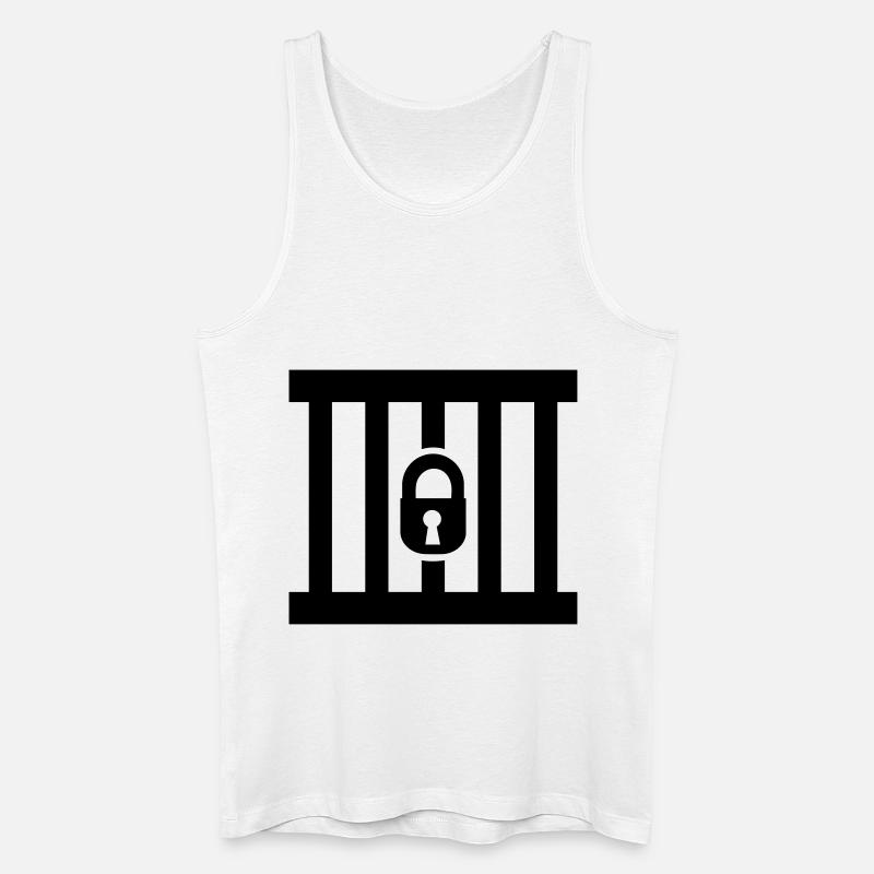 Gefängnis - Männer Bio Tank Top - Weiß