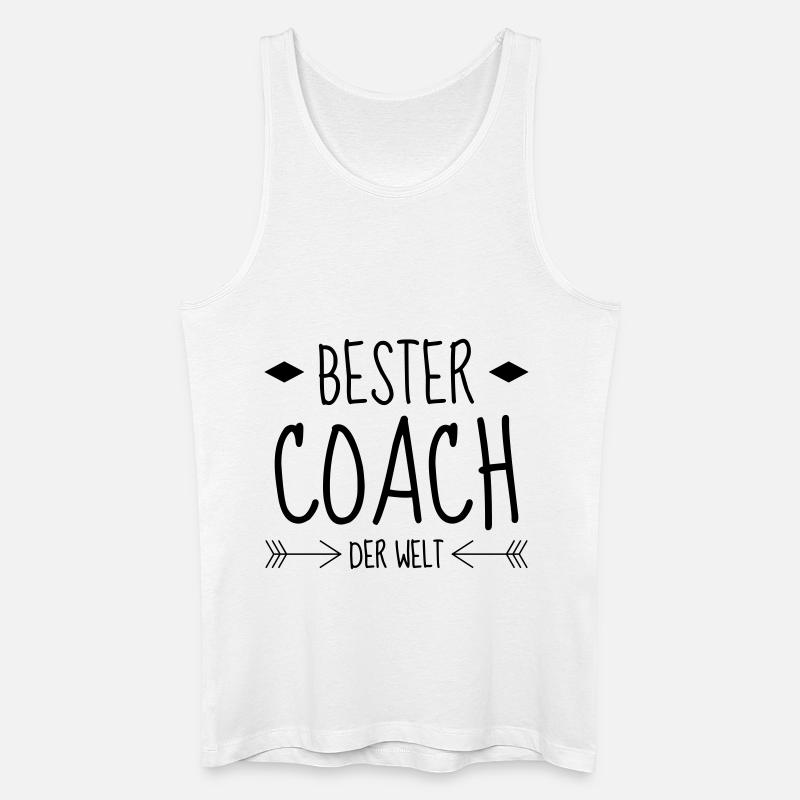 Coach / Coaching / Trainer / Sport - Männer Bio Tank Top - Weiß