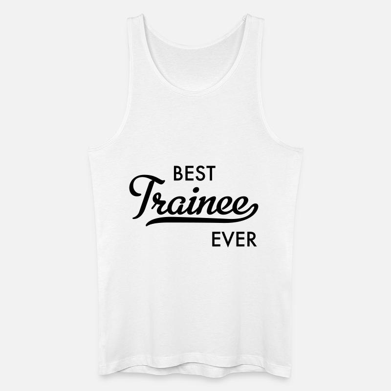 Trainee - Männer Bio Tank Top - Weiß