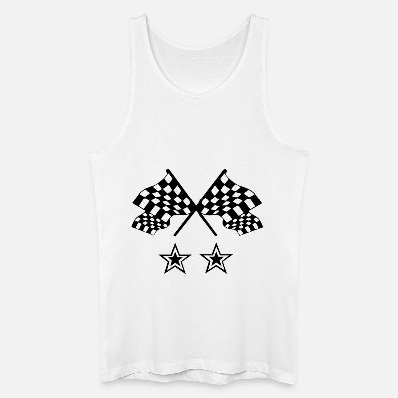 Auto - Männer Bio Tank Top - Weiß