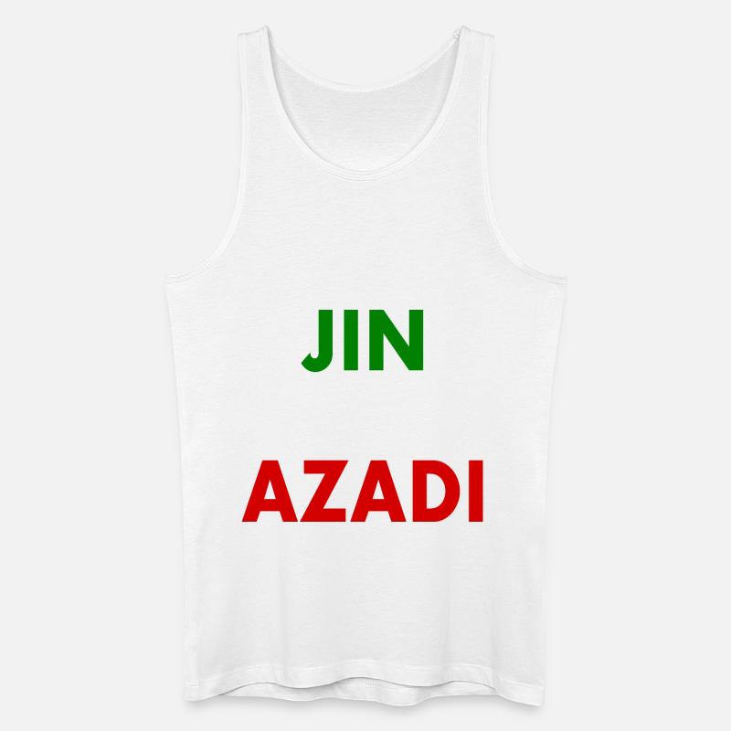 jin jiyan azadi - Männer Bio Tank Top - Weiß