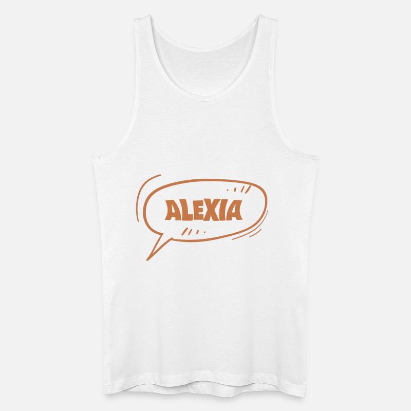 Alexia - Männer Bio Tank Top - Weiß