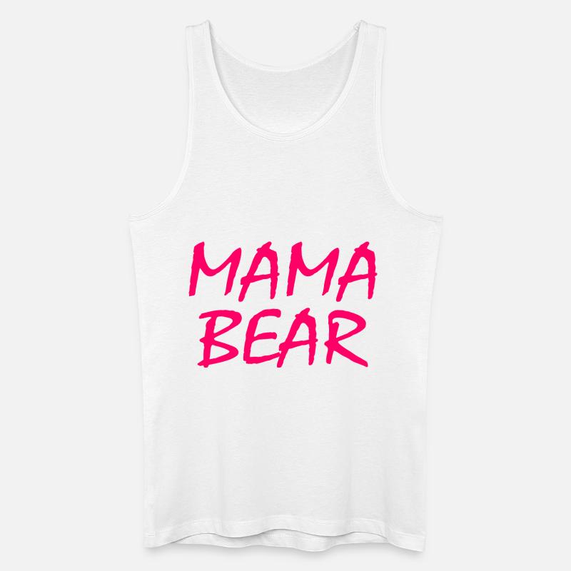 Mama bear - Männer Bio Tank Top - Weiß