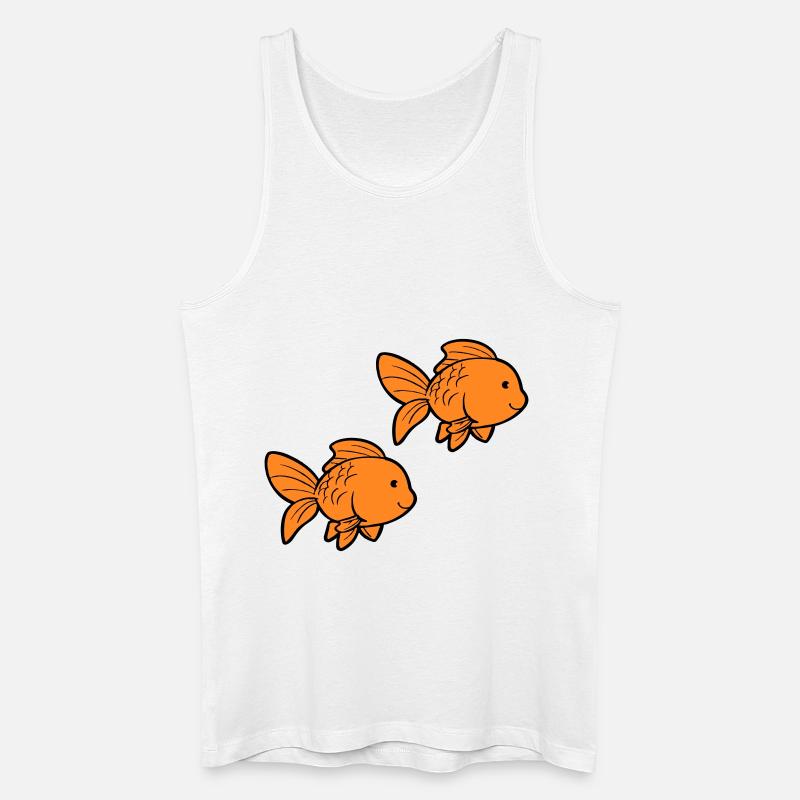 fisch goldfische - Männer Bio Tank Top - Weiß