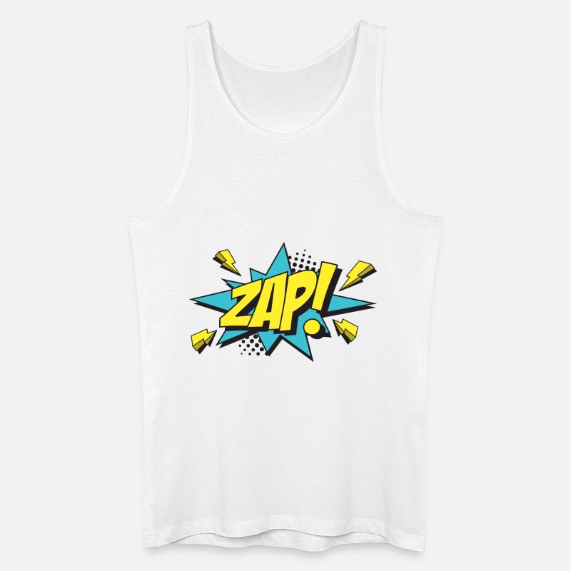 ZAP-Comic-Design - Männer Bio Tank Top - Weiß