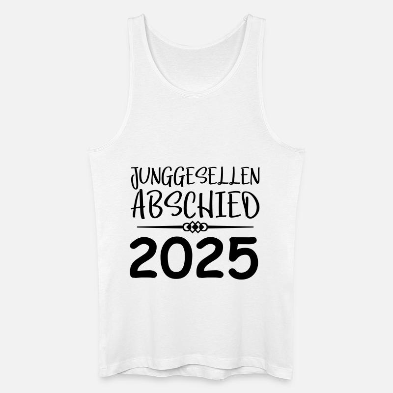 junggesellenabschied 2025 - Männer Bio Tank Top - Weiß