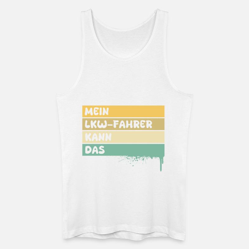 Beruf Lkwfahrer - Männer Bio Tank Top - Weiß