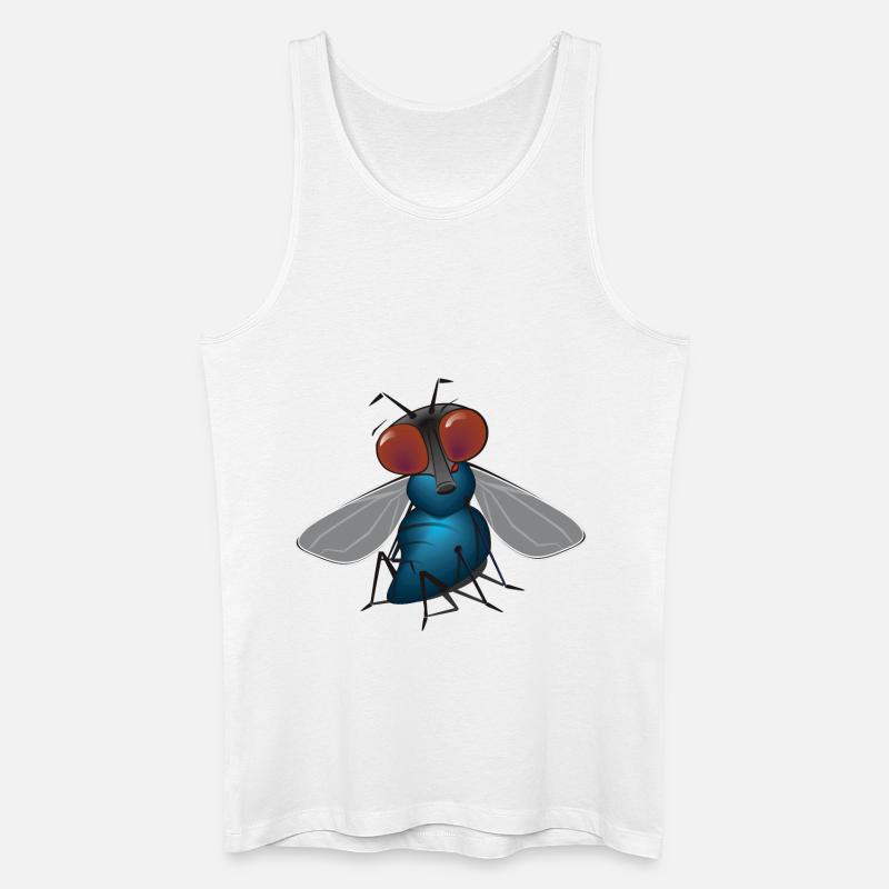 fliege - Männer Bio Tank Top - Weiß