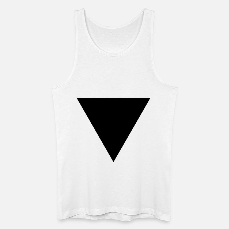 dreieck - Männer Bio Tank Top - Weiß