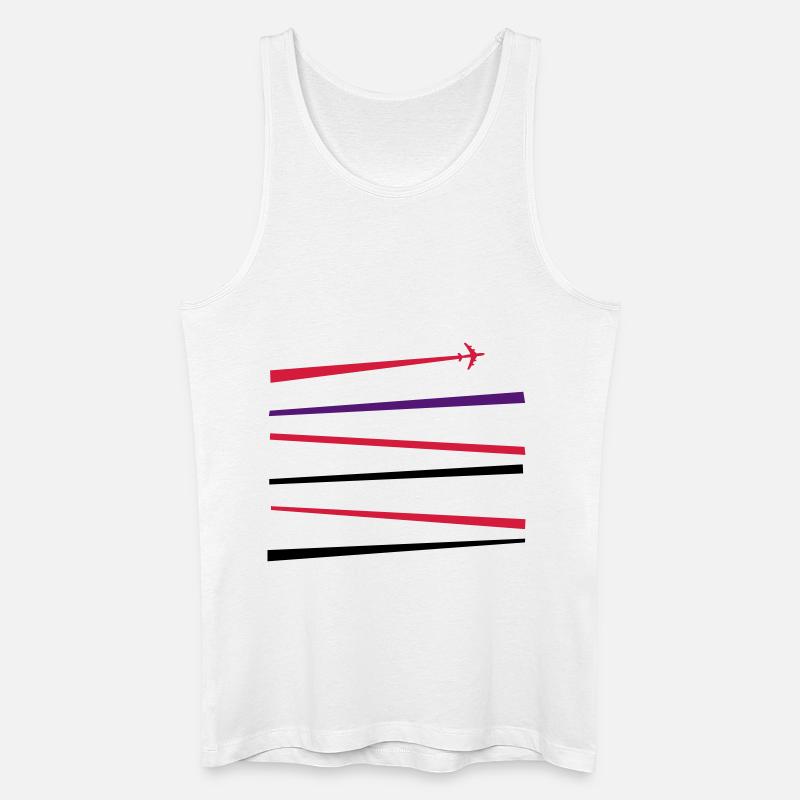 airplane - Männer Bio Tank Top - Weiß