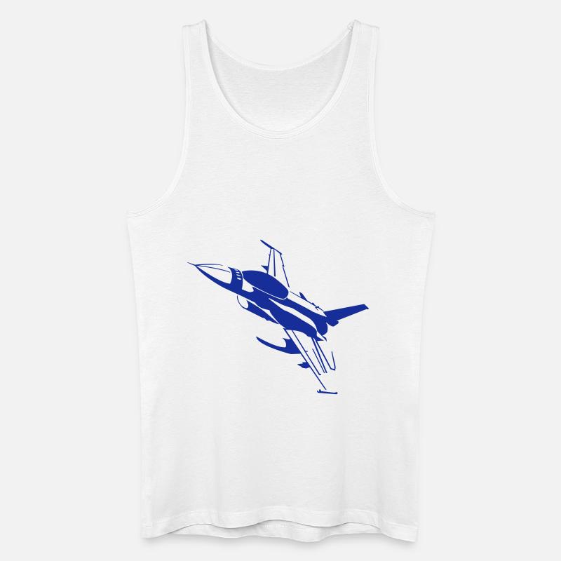 F16 - Männer Bio Tank Top - Weiß