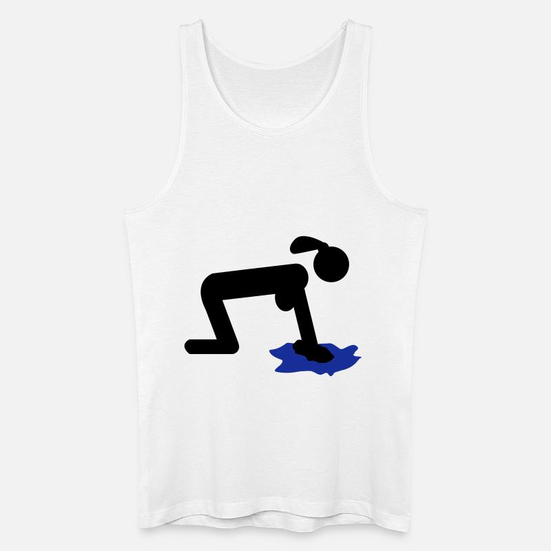 putzen putzfrau - Männer Bio Tank Top - Weiß