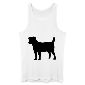 Jack Russell - Männer Bio Tank Top - Weiß - Vorne