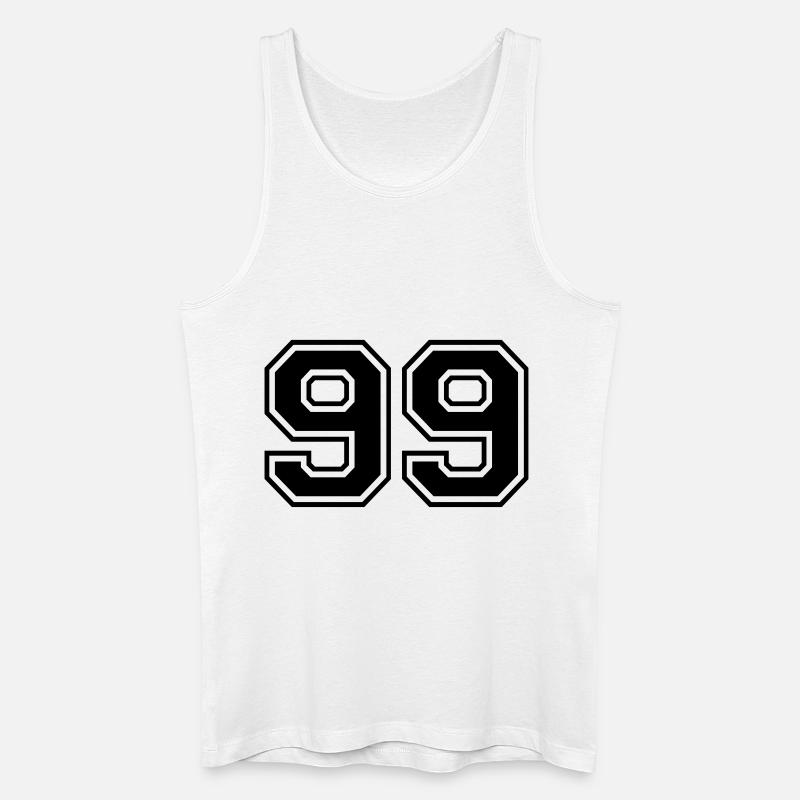 99 - Männer Bio Tank Top - Weiß