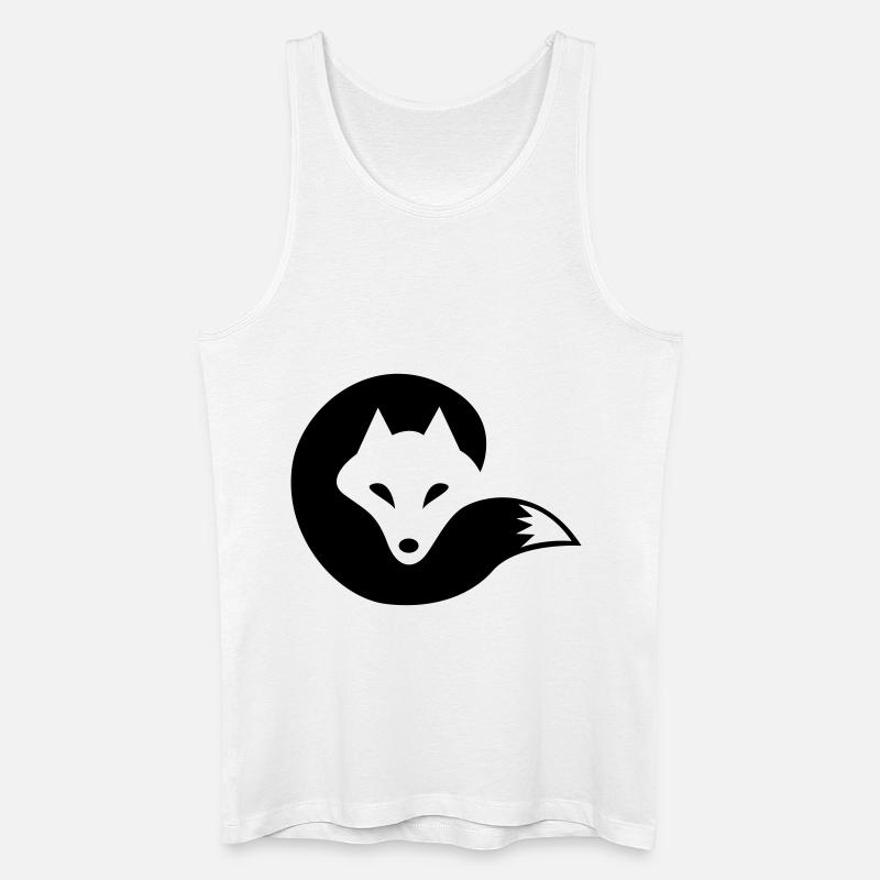 Fox - Männer Bio Tank Top - Weiß