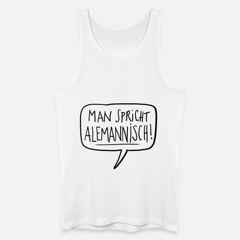 Bodensee - Männer Bio Tank Top - Weiß