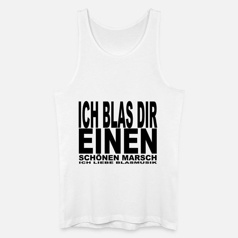 Ich blas dir einen - Männer Bio Tank Top - Weiß