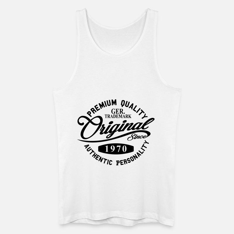 Original Since 1970 - Männer Bio Tank Top - Weiß