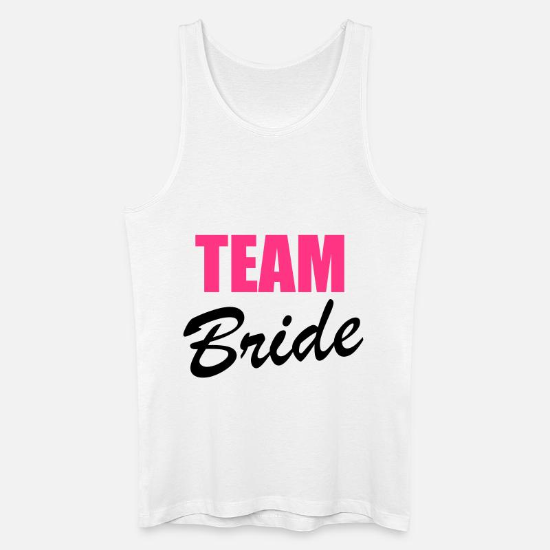 Team Bride - Männer Bio Tank Top - Weiß