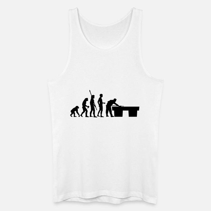 evolution_billard - Men’s Organic Tank Top - white